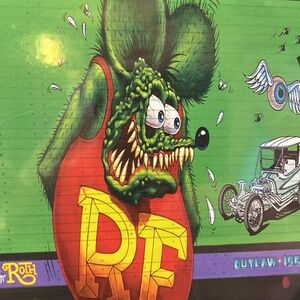 Rat Fink AMT 1/25 scale model Fruehauf Van.